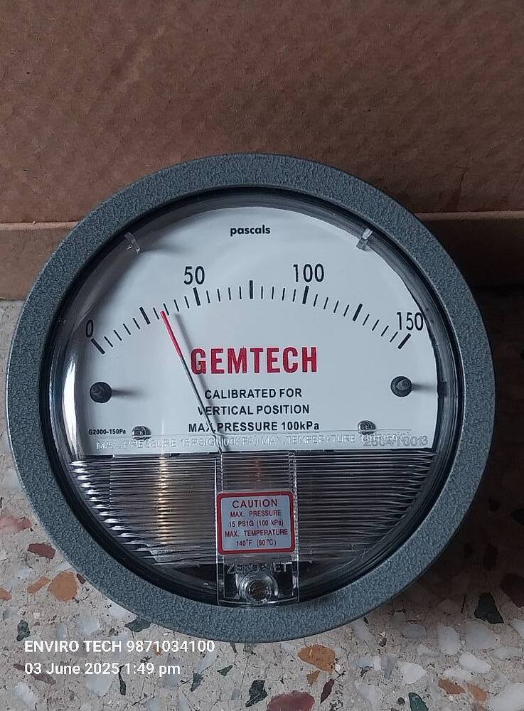 GEMTECH OMEGA TOP PRESSURE GAUGE