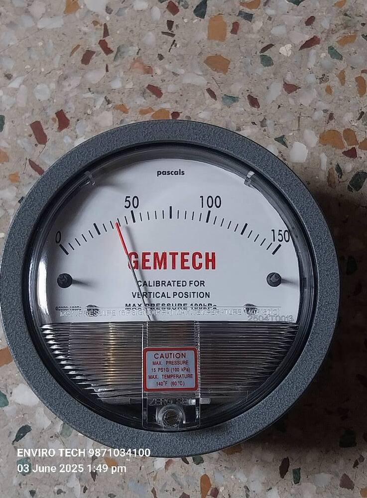 GEMTECH OMEGA TOP PRESSURE GAUGE
