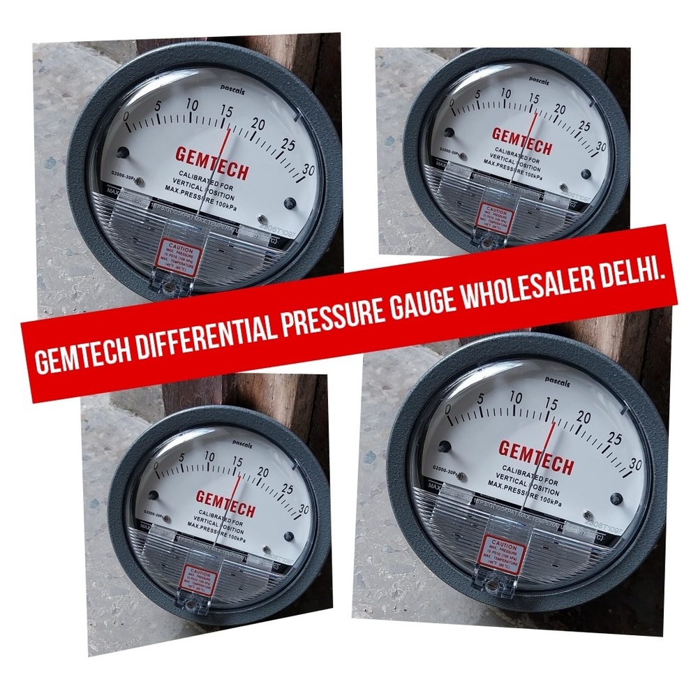 Series G2000 Gemtech Differential Pressure Gauges Model G2300-500 Pa - Accuracy: A 2% Of Full Span At 70(21(a 3% On -0