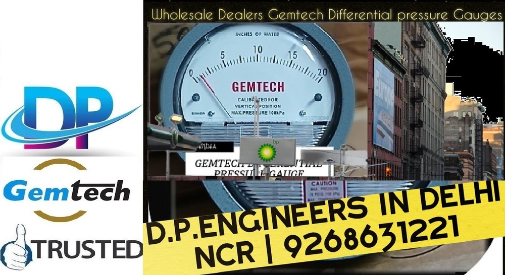 Series G2000 Gemtech Differential Pressure Gauges Model G2300-500 Pa - Accuracy: A 2% Of Full Span At 70(21(a 3% On -0