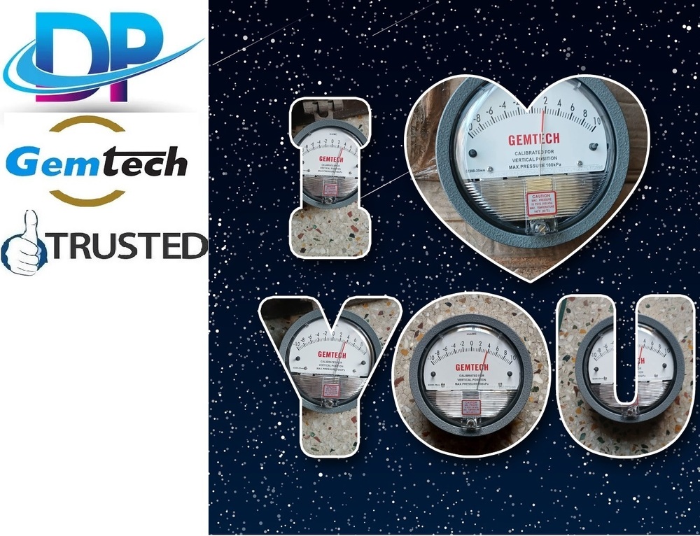 Series G2000 Gemtech Differential Pressure Gauges Model G2300-500 Pa - Accuracy: A 2% Of Full Span At 70(21(a 3% On -0