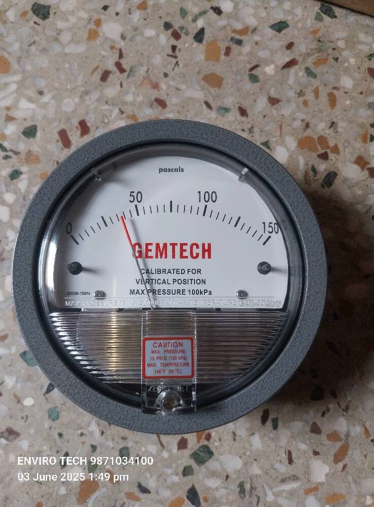 GEMTECH OMEGA SERIES G2000 DIFFERENTIAL PRESSURE GAUGE