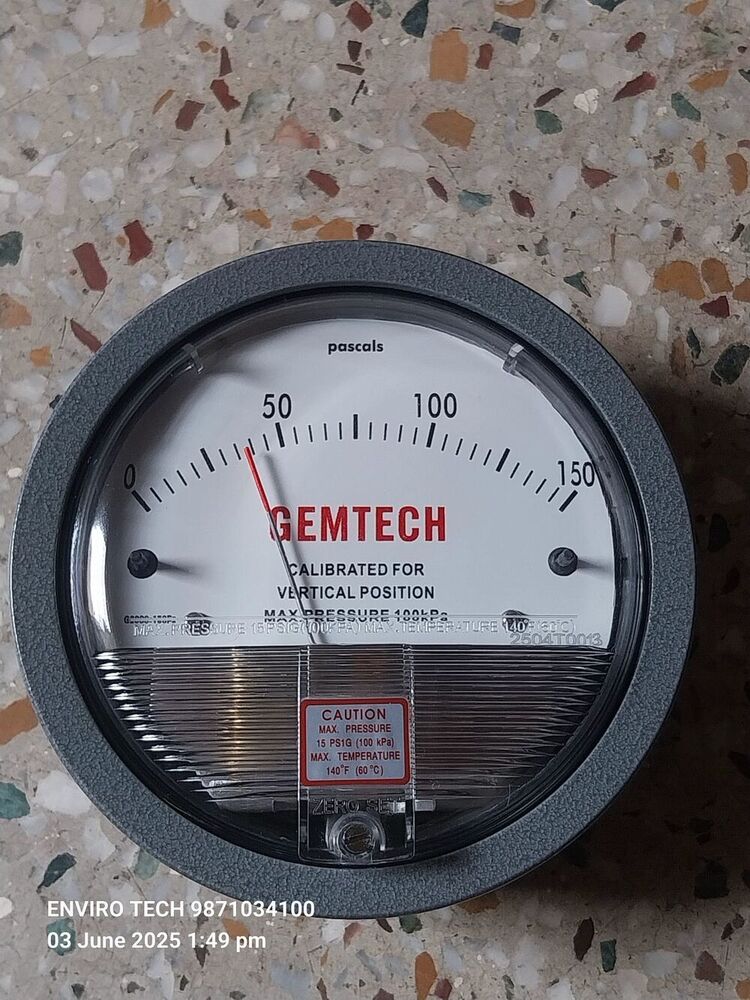 GEMTECH OMEGA SERIES G2000 DIFFERENTIAL PRESSURE GAUGE