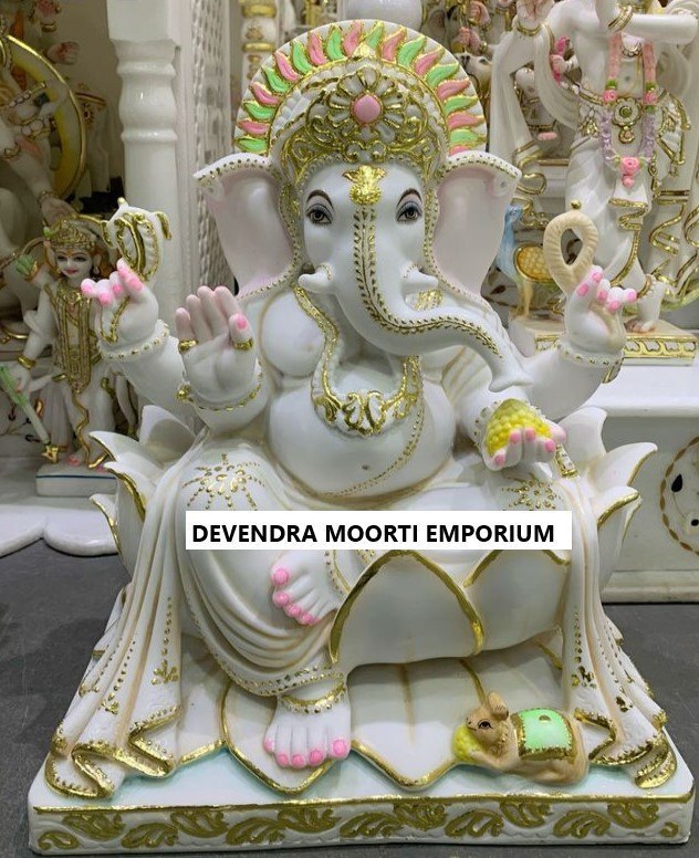 Pure Marble Ganpati Murti
