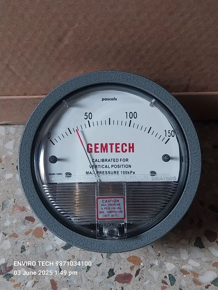 GEMTECH OMEGA DIFFERENTIAL PRESSURE GAUGE G2000