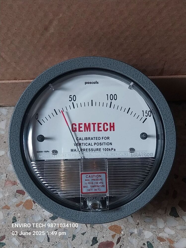 GEMTECH OMEGA DIFFERENTIAL PRESSURE GAUGE G2000