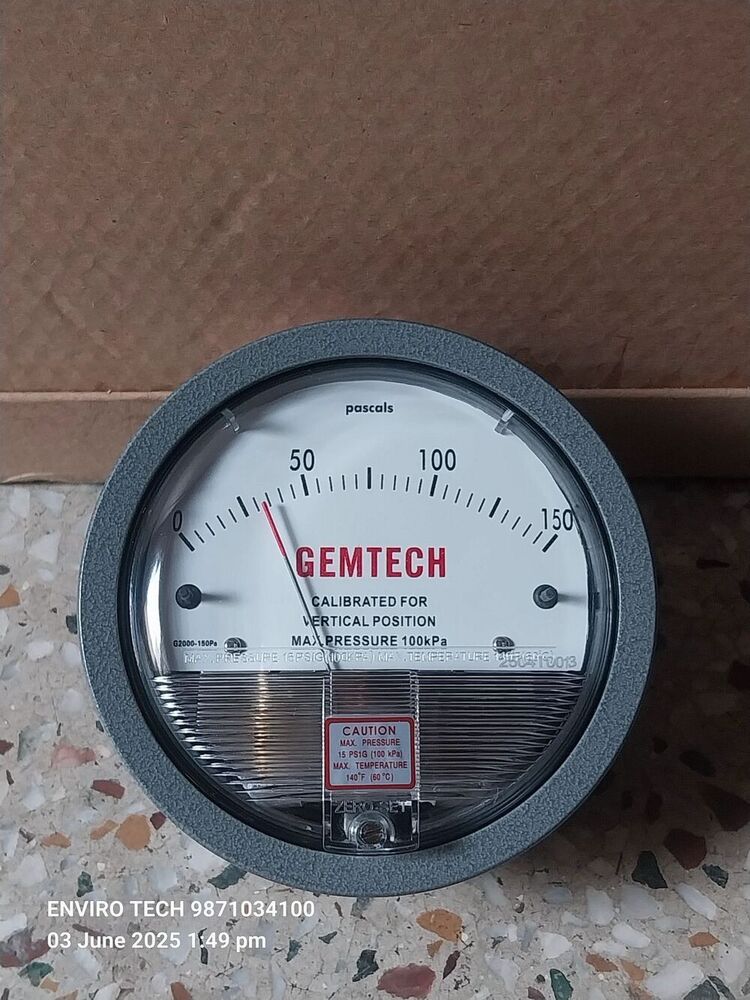 GEMTECH OMEGA DIFFERENTIAL PRESSURE GAUGE G2000