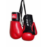 Plain Red Boxing Gloves - Synthetic Leather, 12 Oz, Glossy Red | High-density Foam Padding, Enhanced Wrist Support, Breathable Mesh Panel