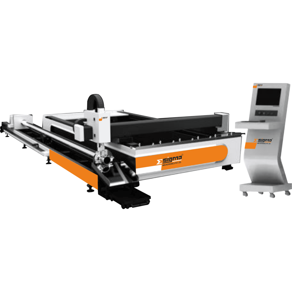 Fiber Laser Cutting Machine With TubePipe Cutting Attachment