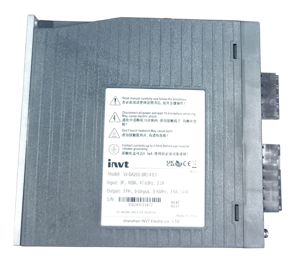 Invt Servo Sv-da200-1r0-4-c0 - Color: Black