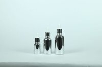 10-50ML SILVER UV GLASS DROPPER BOTTLE