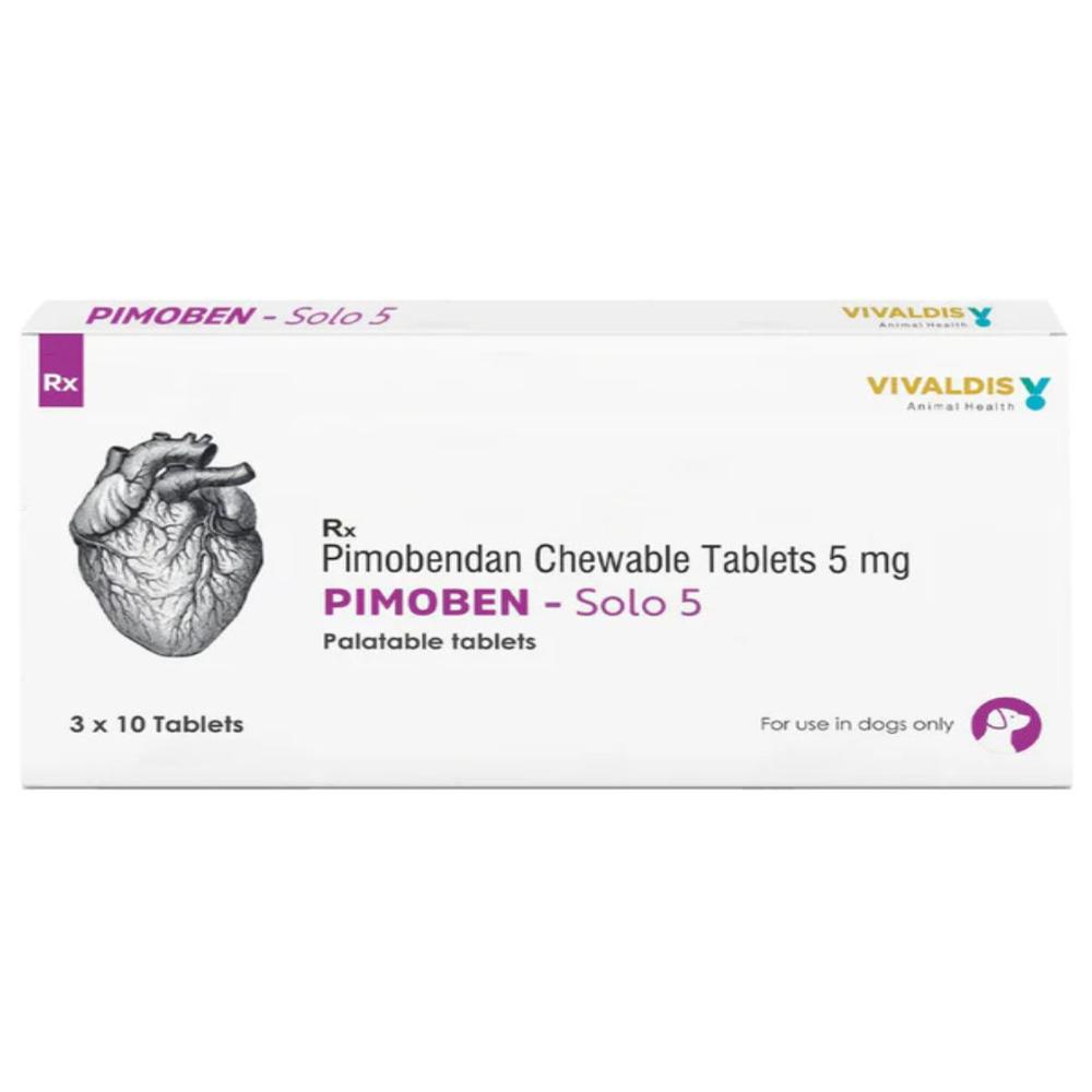 Pimoben-Solo 5 Pimobendan Chewable Tablets