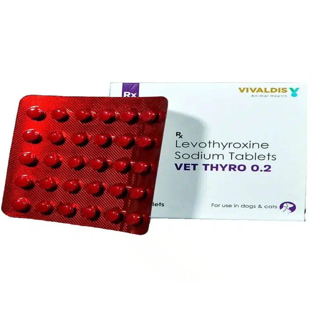 Vet Thyro 0.2 Levothyroxine Sodium Tablets - Packaging Type: Box