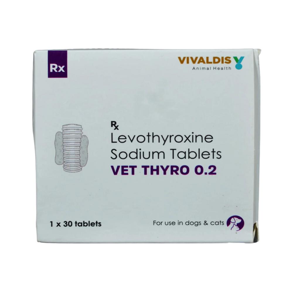 Vet Thyro 0.2 Levothyroxine sodium Tablets