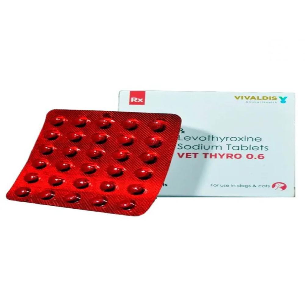 Vet Thyro 0.6 Levothyroxine sodium Tablets