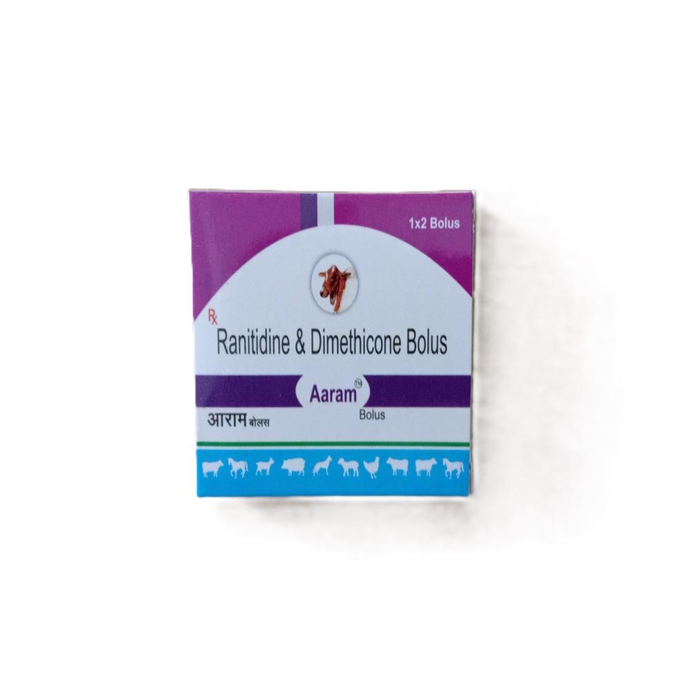 Aaram Ranitidine And Dimethicone Bolus - Packaging Type: Box
