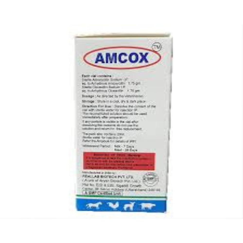 Amcox Amoxycillin and Cloxacillin 3.5gm Injection