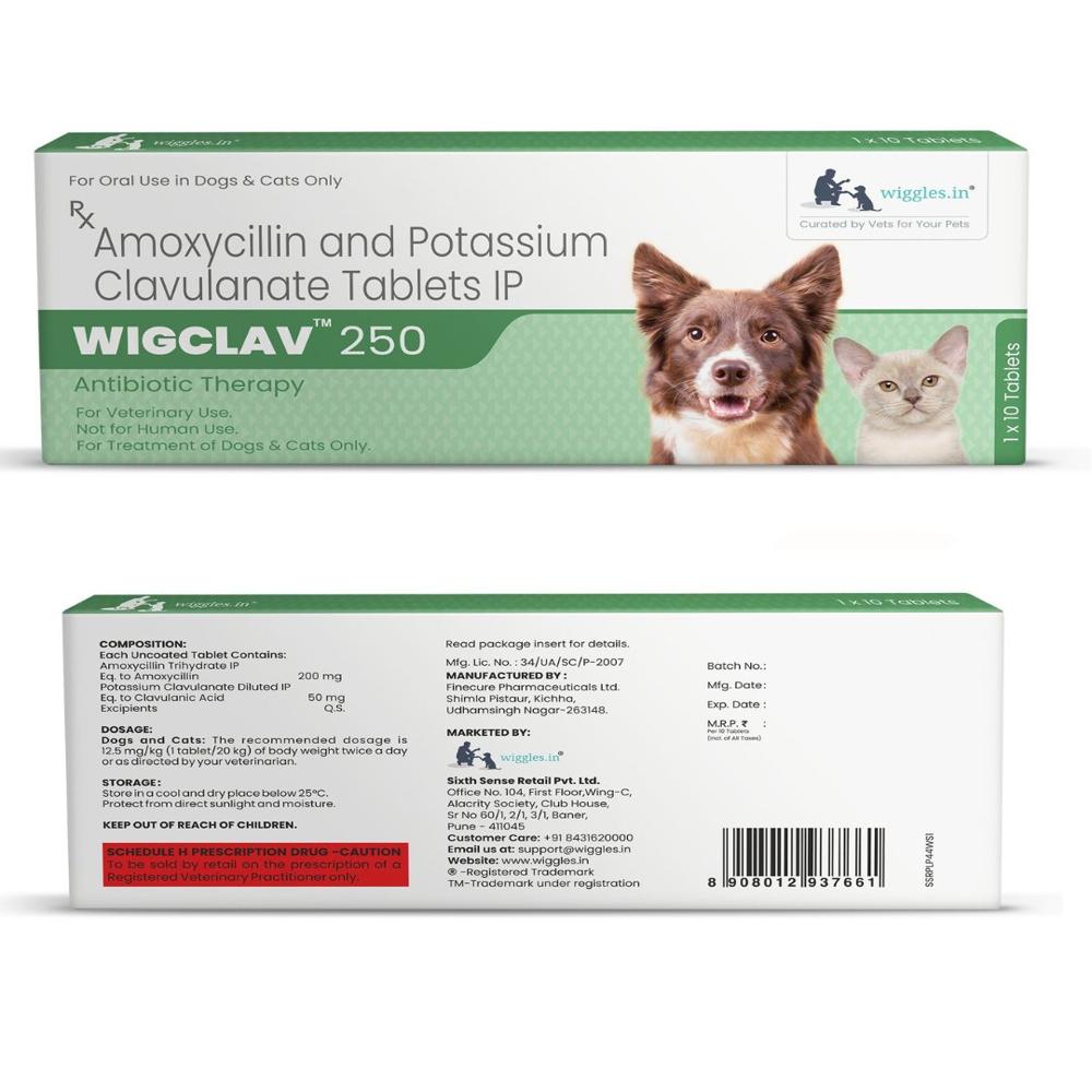 Wigclav 250 AMOXYCILLIN and POTASSIUM CLAVULANATE Tablets