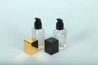 30ML CLEAR / CLEAR  FROSTED FOUNDATION BOTTLE