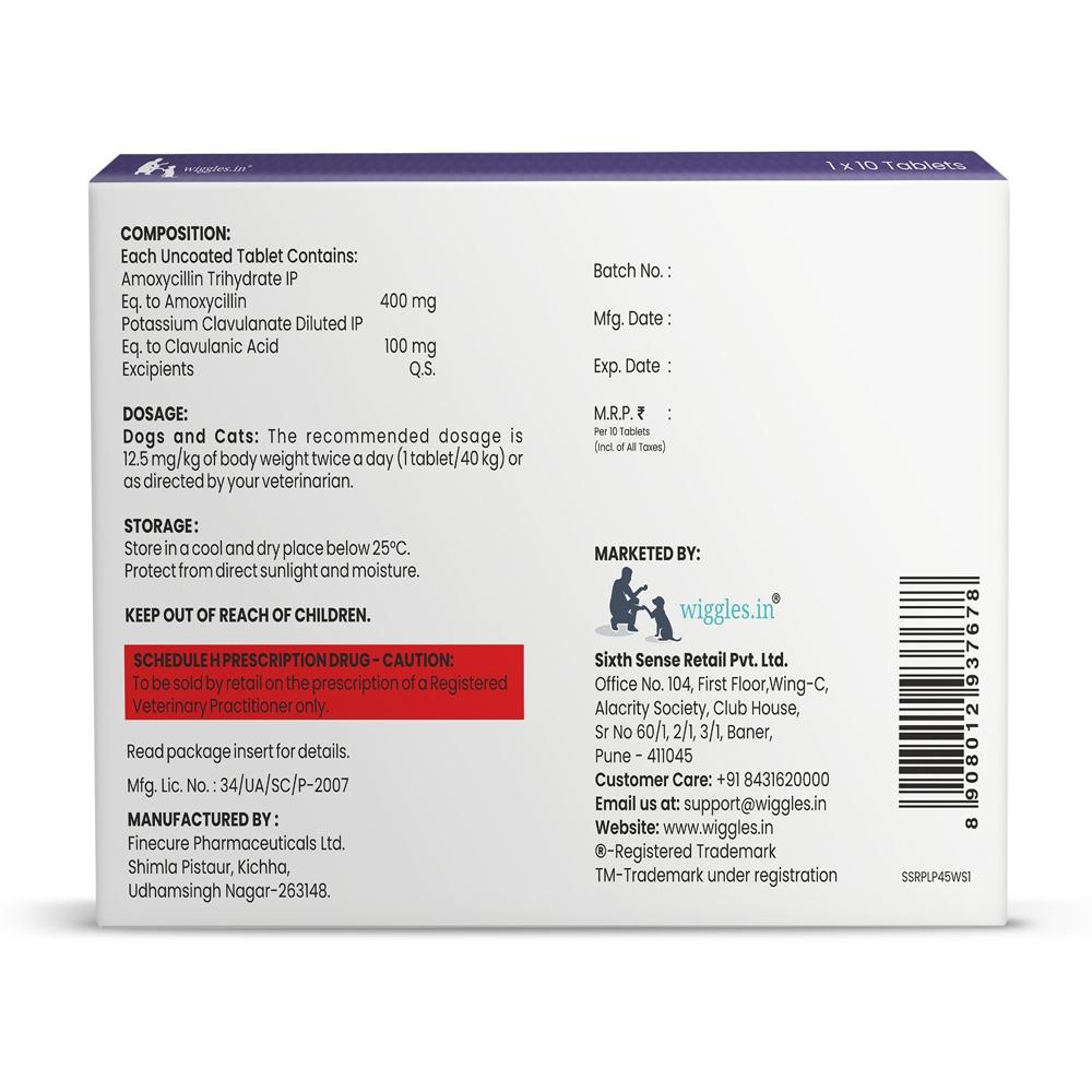 Wigclav 500 AMOXYCILLIN and POTASSIUM CLAVULANATE Tablets