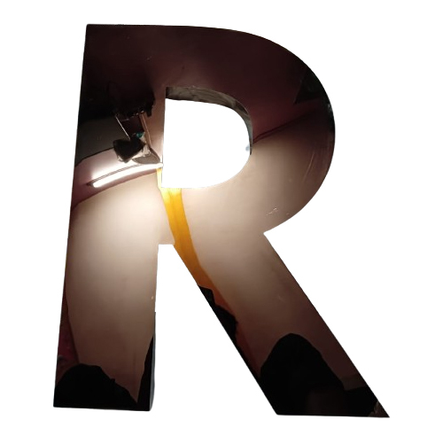 Stainless Steel R Letter