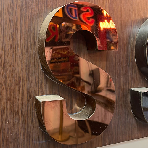 Stainless Steel S Letter