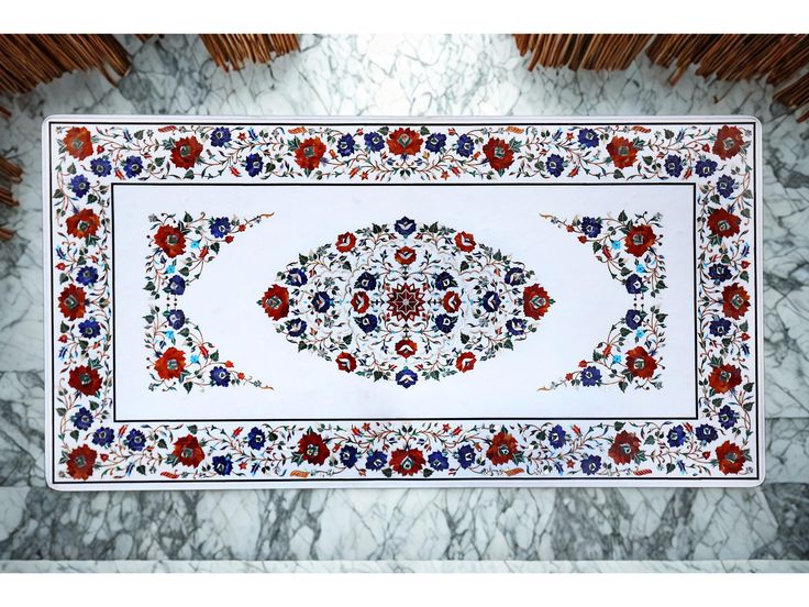 Marble Inlay Table Tops