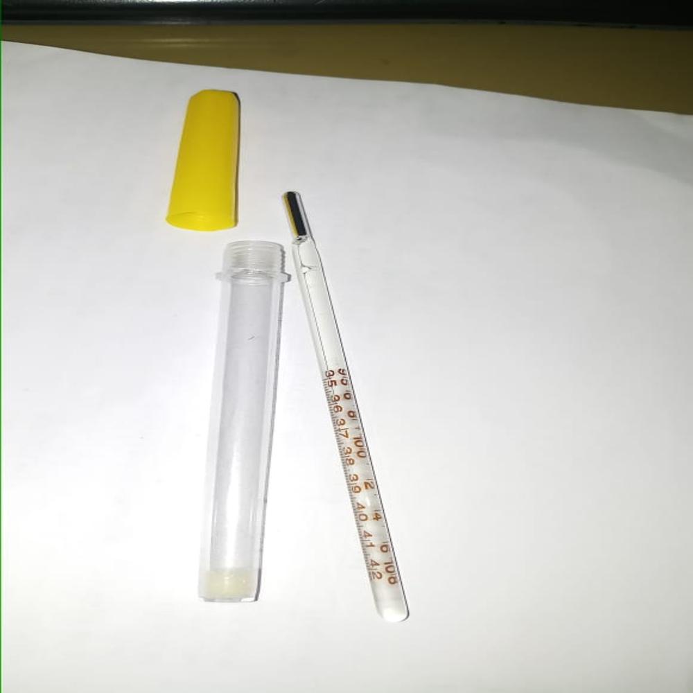 Each Simple Thermometer is individually packed in a transparent plastic or cardboard tube to prevent breakage. Multiple units are then securely placed in cushioned, labeled cartons for bulk handling and transport.