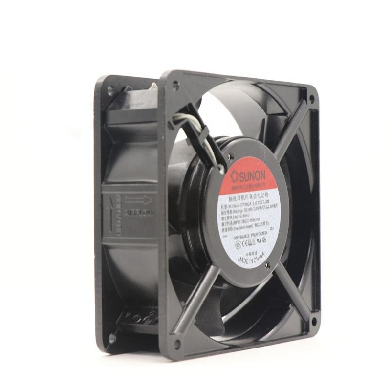 SUNON DP200A 2123XBT.GN 12038 220V AC 120X120X38mm 22W 12cm Ball Bearing 2850RPM 117CFM Cabinet Axial Cooling Fan