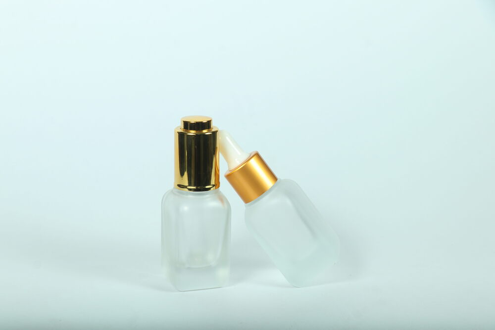 30ML GRID CLEAR FROSTED SQARE BOTTLE
