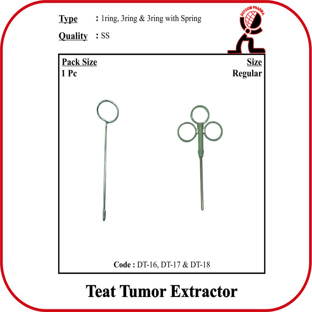 Teat Tumor Extractor 3 Ring Regular