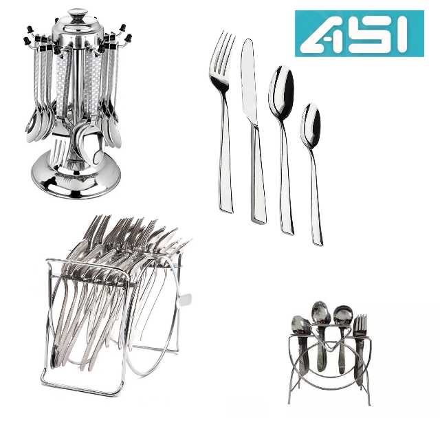 Cutlery Set - Stainless Steel, Various Sizes, Attractive Color Options | Polished Finish, Modern Design For Elegant Dining Settings