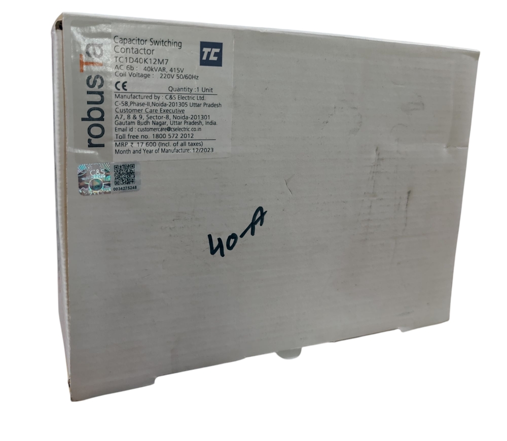 C&s Contactor Tc1d40k12m7 - Color: Black