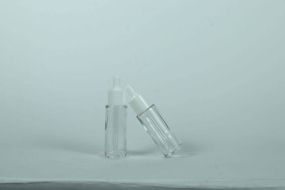 30ml Clear Zermet Glass Bottle - Shape: Round