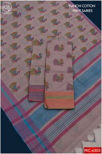 KANCHI COTTON PRINT SAREES