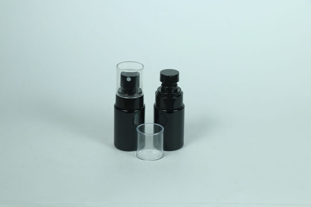 30ML FLAT SHOULDER BLACK GLOSSY GLASS BOTTLE
