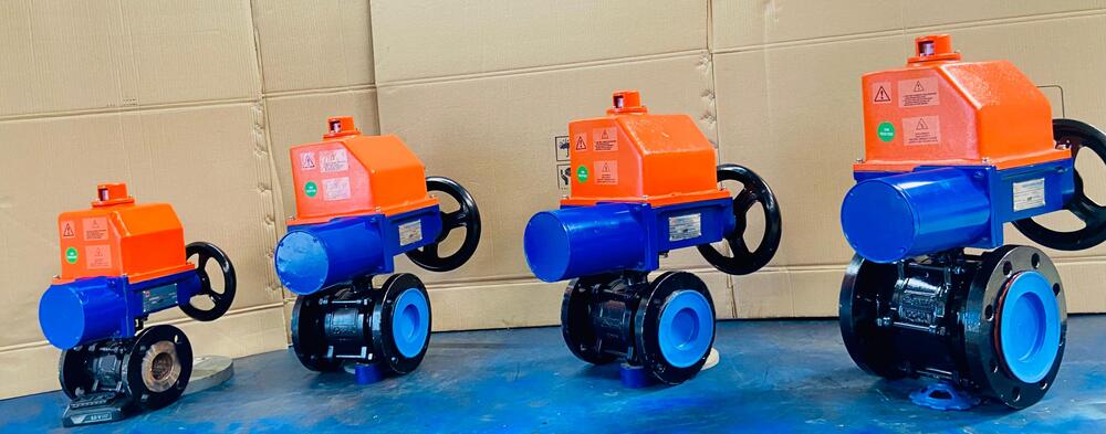 Motorized Ball Valve - Finish: Painted