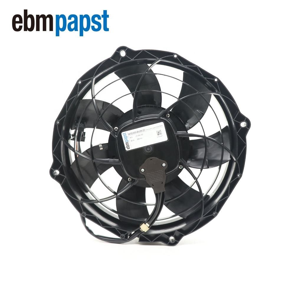 ebmpapst W3G300-BV25-23 26V DC 380 W 14.6A 3940RPM IP24 Rail Transit Fan Vehicle Condenser Fan Stored Energy Axial Cooling Fan