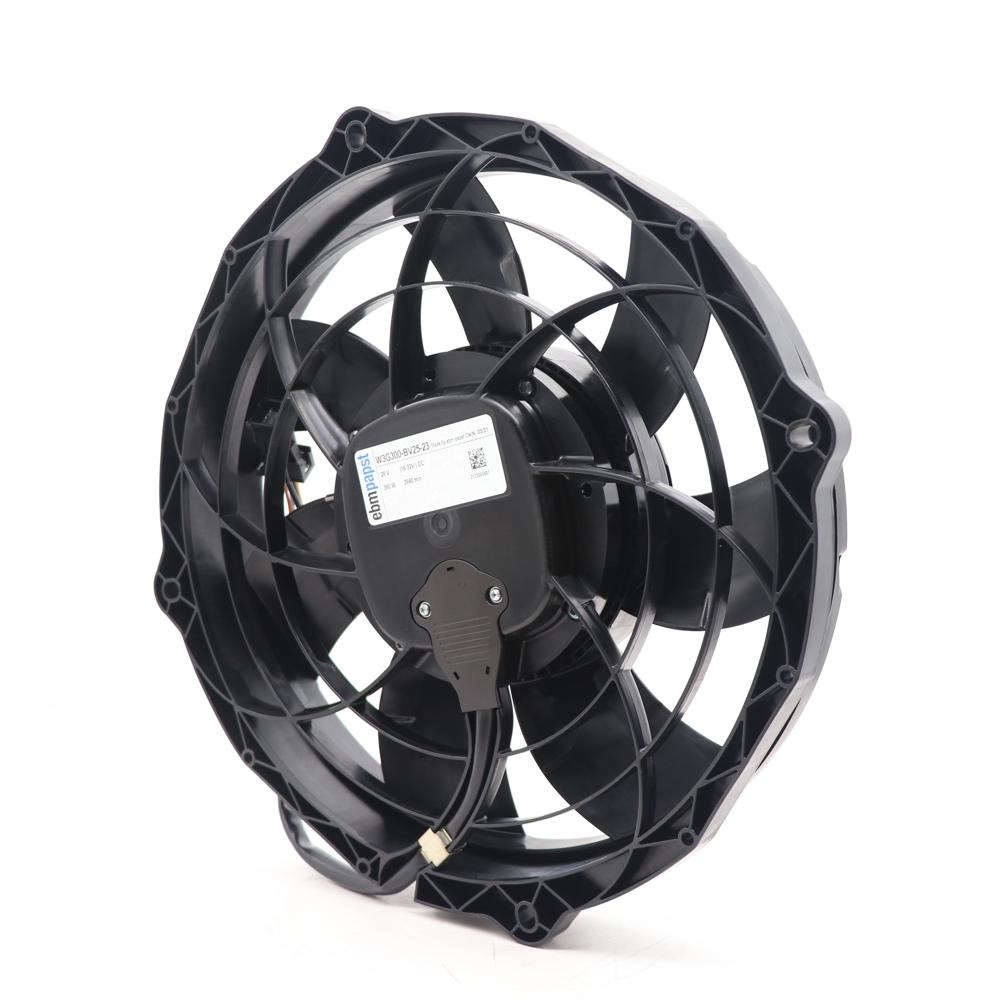 ebmpapst W3G300-BV25-23 26V DC 380 W 14.6A 3940RPM IP24 Rail Transit Fan Vehicle Condenser Fan Stored Energy Axial Cooling Fan