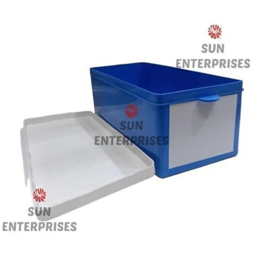 Hardware And Automobile Spare Parts Storage Boxes - Color: Blue White