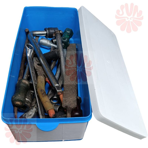 Storage Boxes For Automobile Spare Parts - Color: Blue White