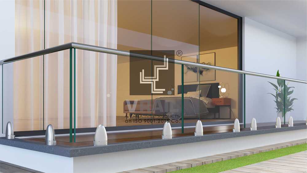 Deep Ebony Black Aluminium Railing System