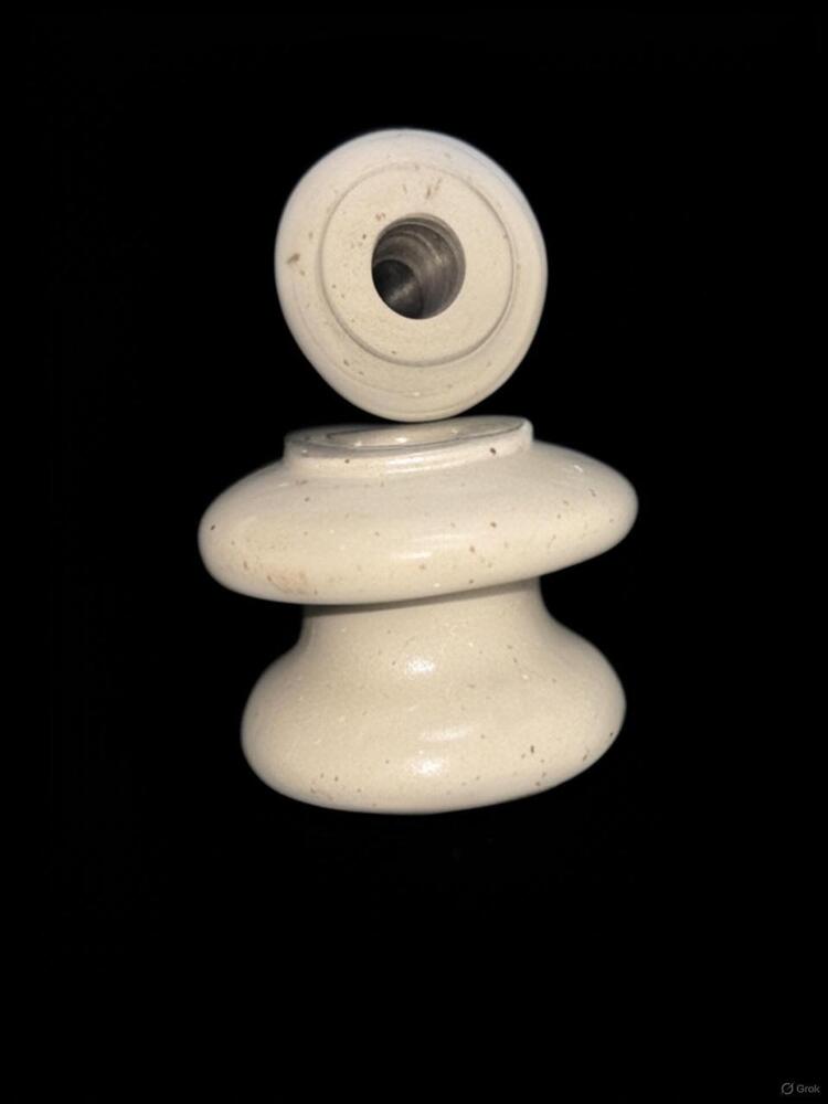 Shackle Insulator - Porcelain/polymer, 50x65mm, 75x90mm, 100x115mm | White/brown Glazed, 1.1kv Support, >100 Gî© Insulation Resistance