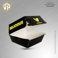 Cramshell Burger Box - Finishing: Glossy Lamination