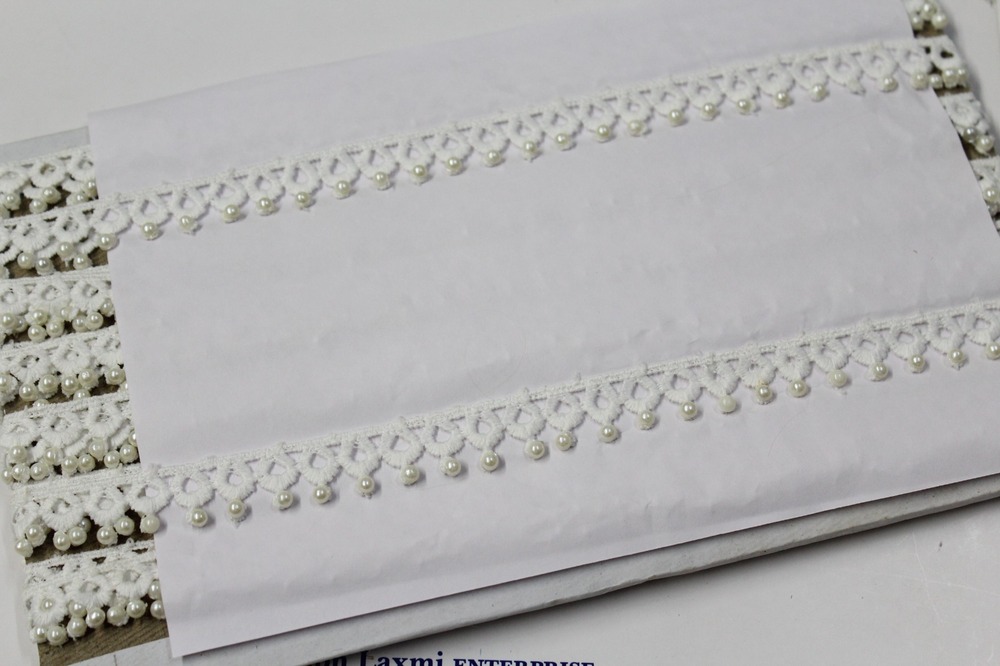 Jhalar Polyester Lace - Color: Wiht