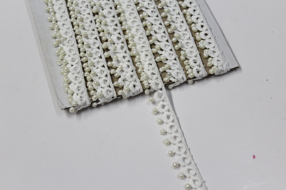 Jhalar Polyester Lace - Color: Wiht