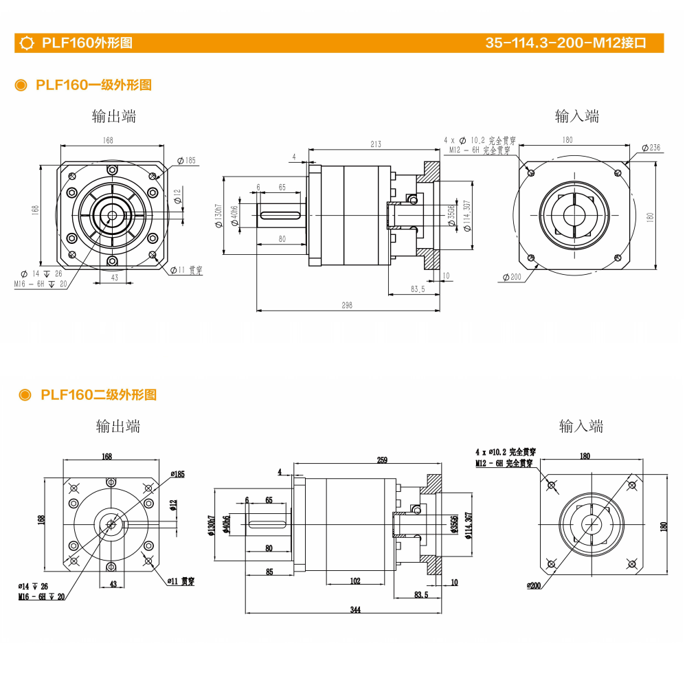 PLF160 L1 Planetary Gearbox Single Stage Design for Accurate and Quiet Performance