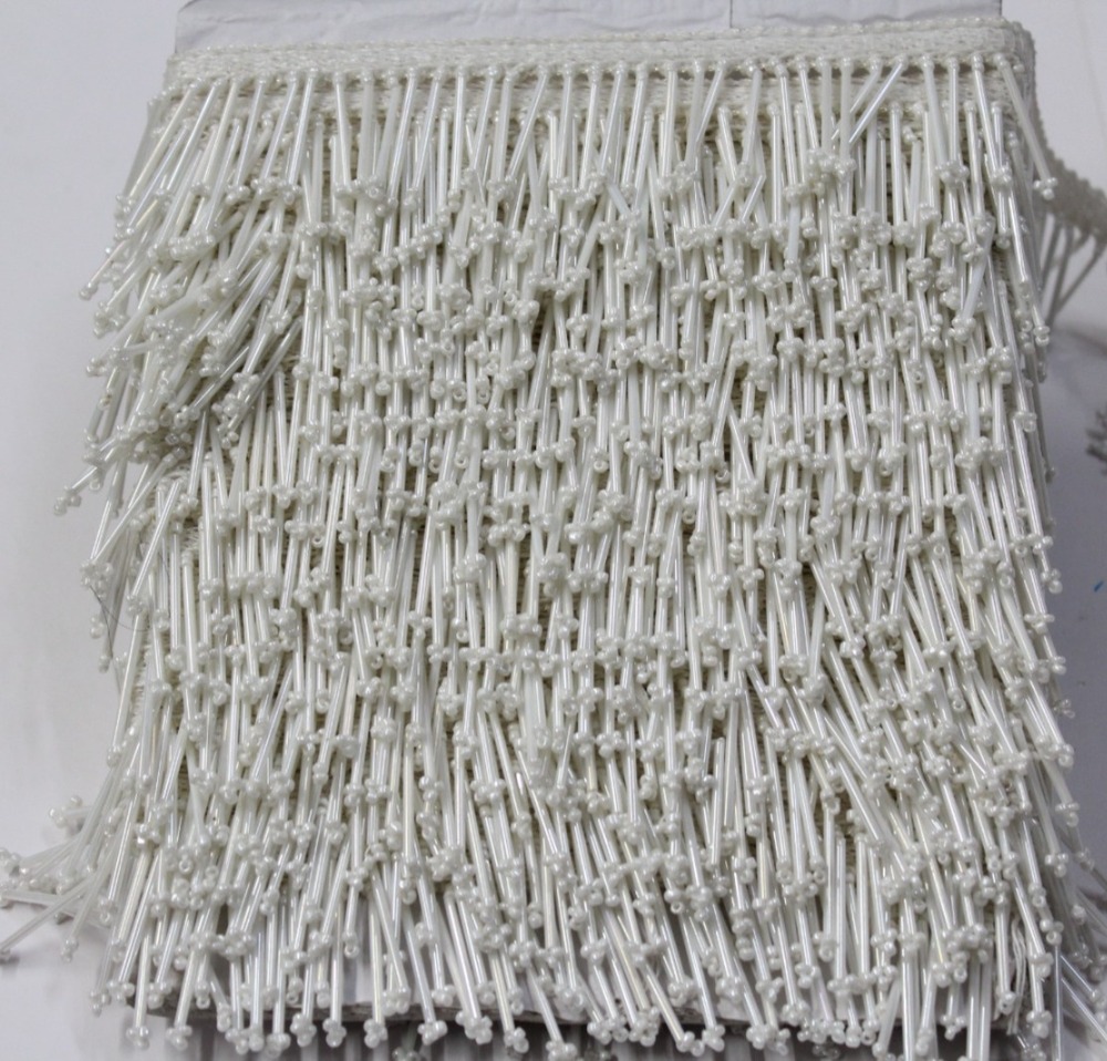 Silver Pipe Latkan Lace - Color: Wiht