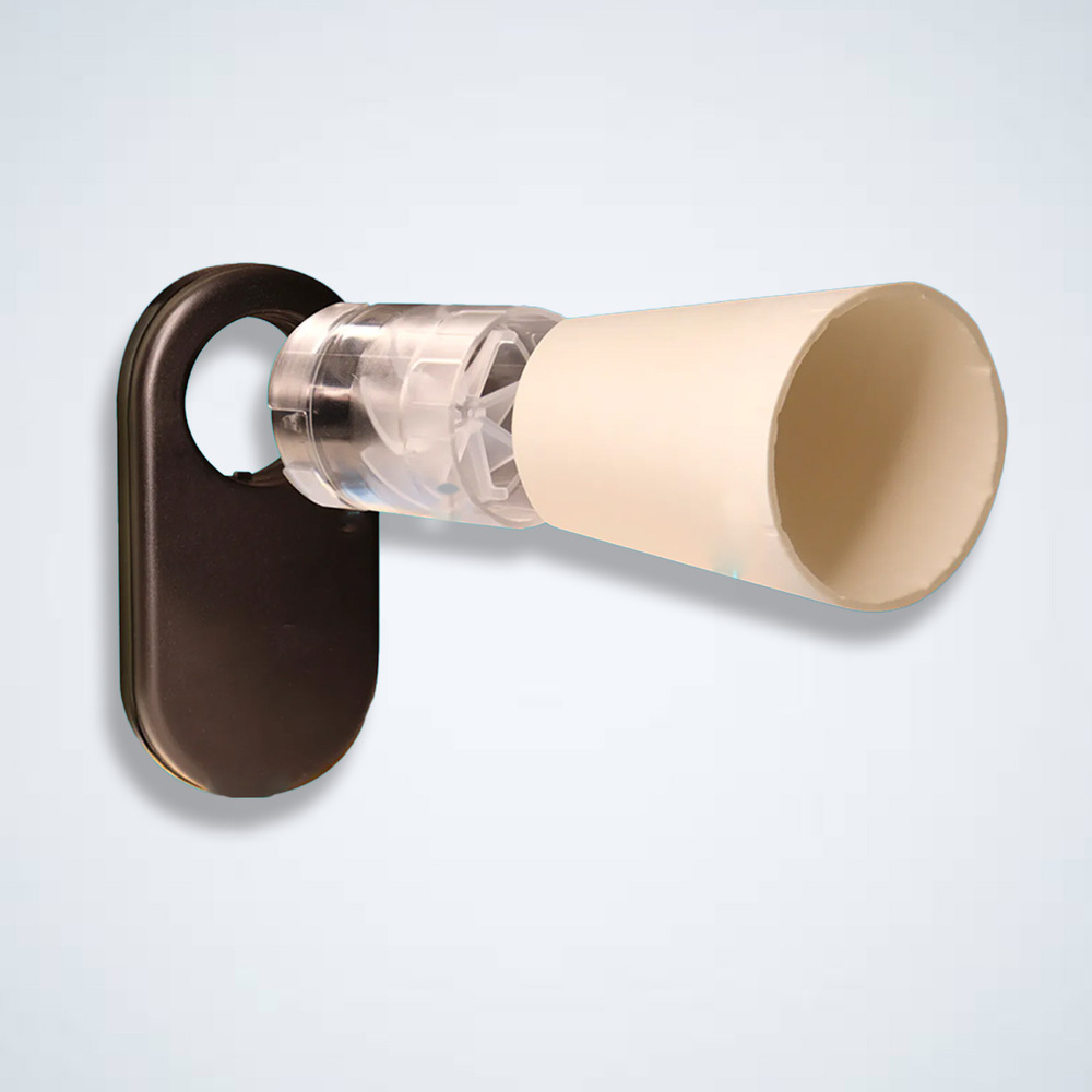 DIGITAL SPIROMETER - 110x56x18 mm, Bronze | Wireless BLE 5.4, Standard Turbine Mouthpiece, Flow Range 0-14 L, Precalibrated, ISO-26782 Compliant