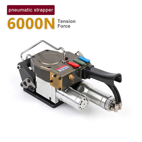 6000n पट्टी तनाव बल वायवीय 32 मिमी Pet स्ट्रैपिंग टूल